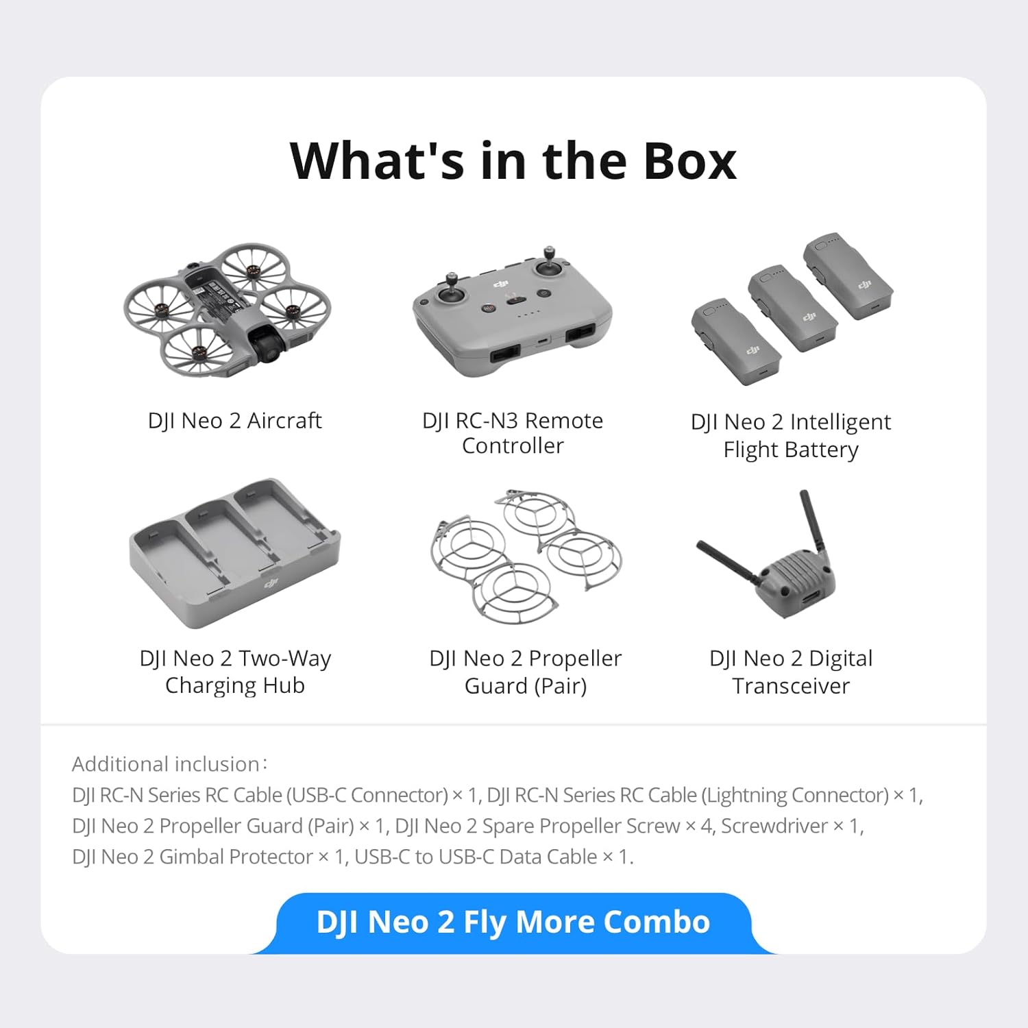 Buy DJI,DJI Neo 2 Fly More Combo Camera Drone – 4K Video, 12MP 1/2" CMOS, ActiveTrack, Omnidirectional Obstacle Sensing, RC-N3, 3 Batteries - Gadcet UK | UK | London | Scotland | Wales| Near Me | Cheap | Pay In 3 | Drone Video Cameras